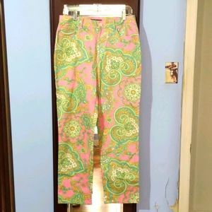 Ralph Lauren Pink Paisley Jeans Size 8